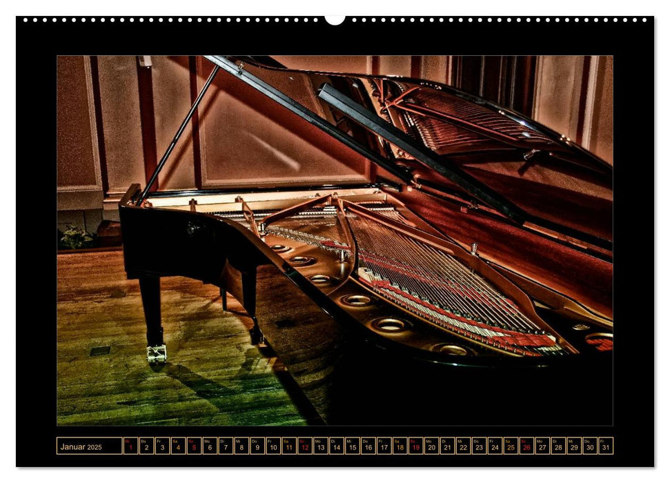Klavier - Solo für zehn Finger (CALVENDO Premium Wandkalender 2025)