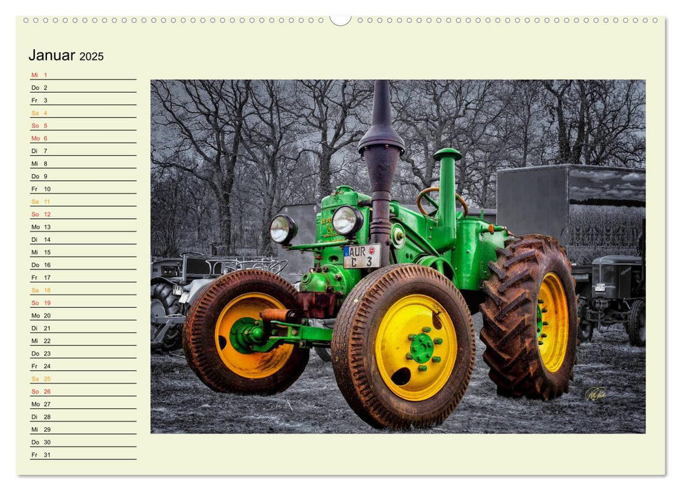 Traktoren - Oldtimer (CALVENDO Wandkalender 2025)