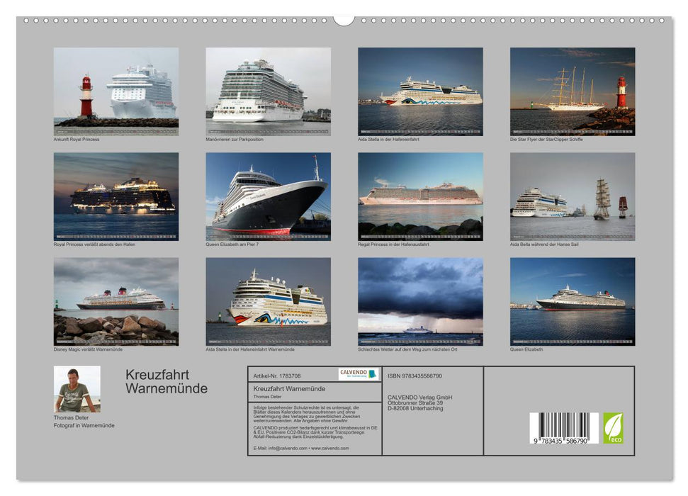 Kreuzfahrt Warnemünde (CALVENDO Premium Wandkalender 2025)