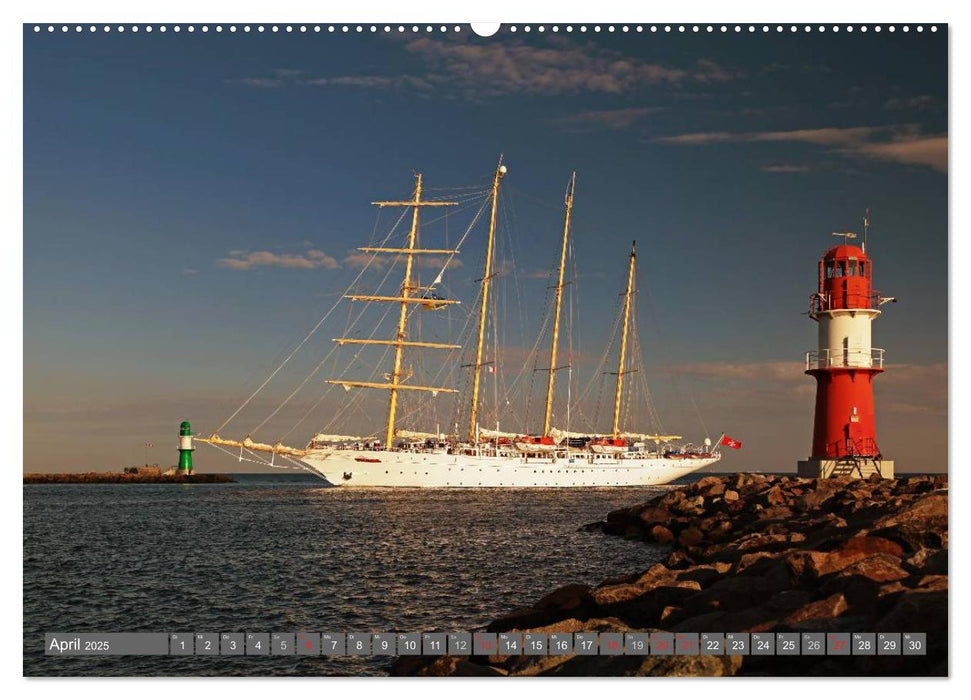 Kreuzfahrt Warnemünde (CALVENDO Premium Wandkalender 2025)