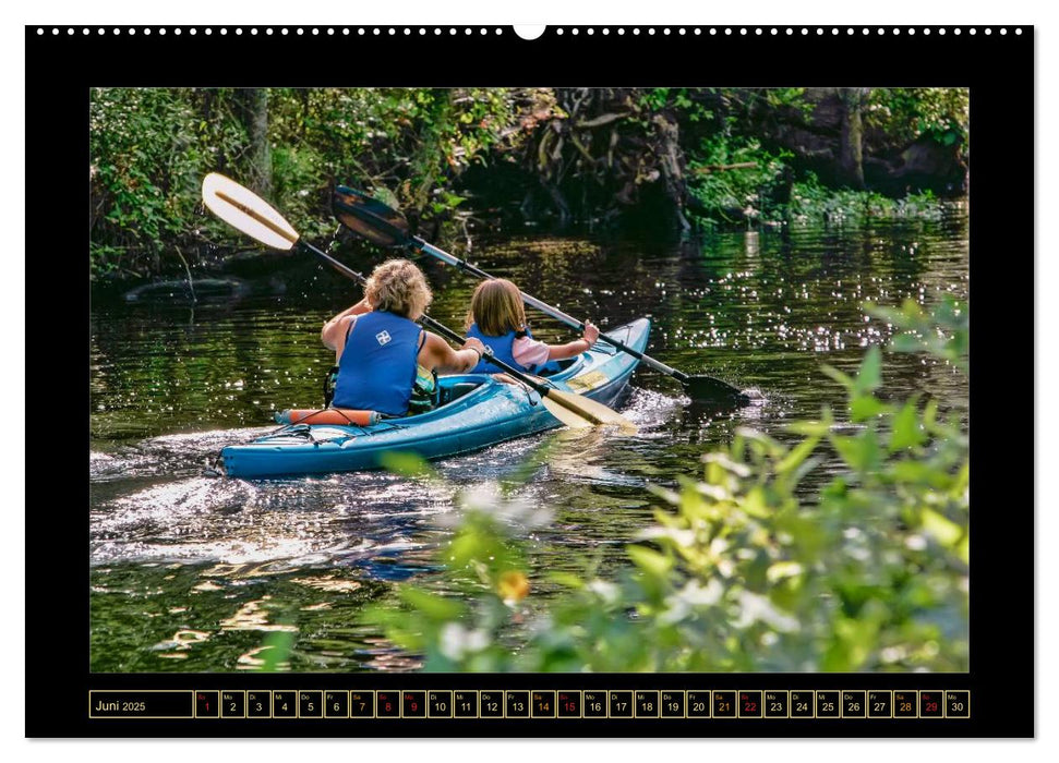 Kajak - Abenteuer und Entspannung (CALVENDO Premium Wandkalender 2025)