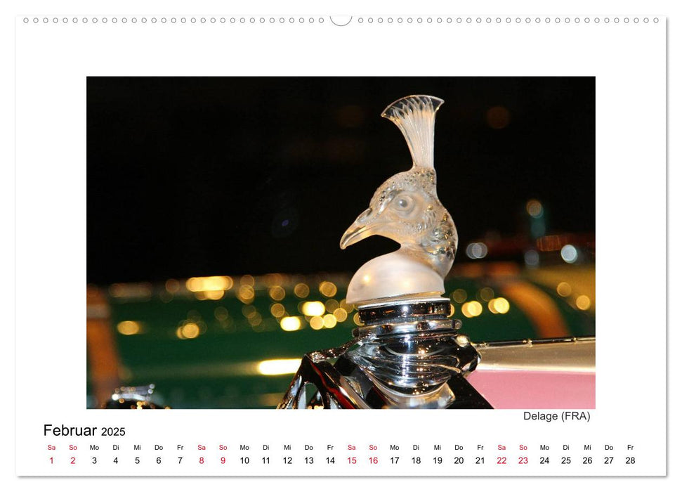 Oldtimer - edle Kühlerfiguren (CALVENDO Premium Wandkalender 2025)