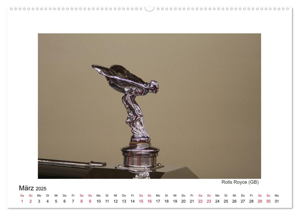 Oldtimer - edle Kühlerfiguren (CALVENDO Premium Wandkalender 2025)