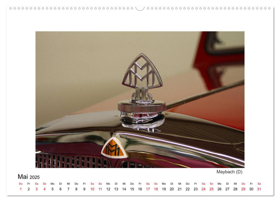 Oldtimer - edle Kühlerfiguren (CALVENDO Premium Wandkalender 2025)