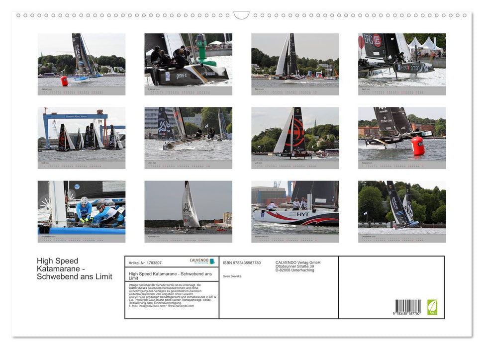 High Speed Katamarane - Schwebend ans Limit (CALVENDO Wandkalender 2025)