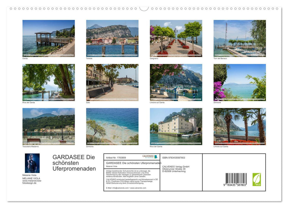 GARDASEE Die schönsten Uferpromenaden (CALVENDO Premium Wandkalender 2025)