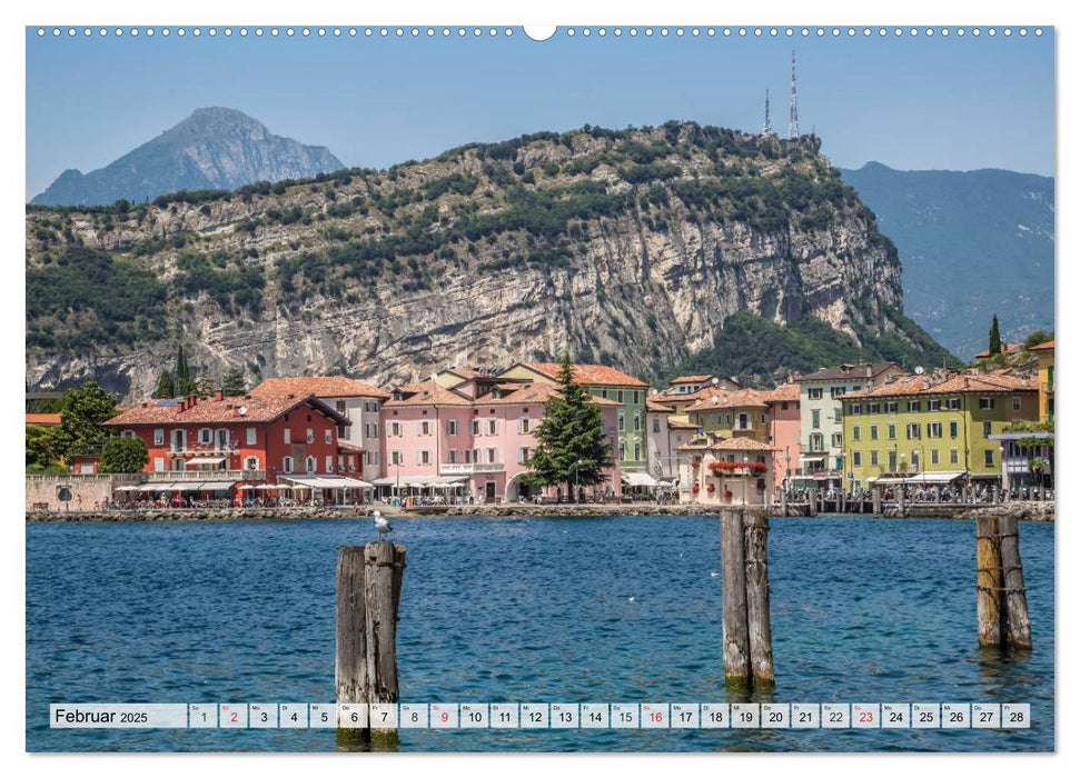 GARDASEE Die schönsten Uferpromenaden (CALVENDO Premium Wandkalender 2025)