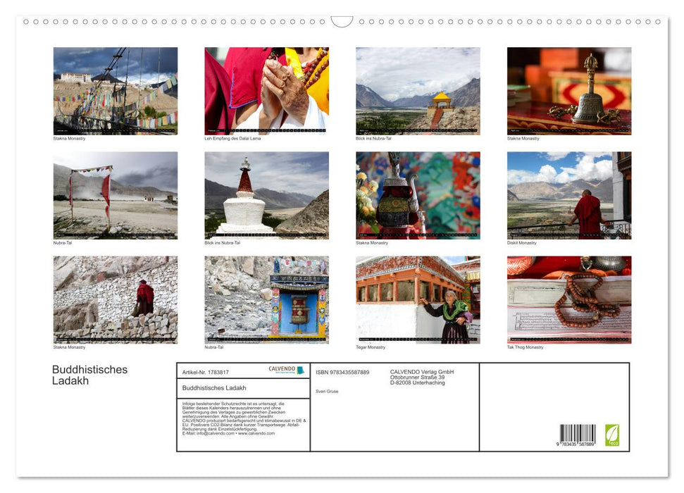 Buddhistisches Ladakh (CALVENDO Wandkalender 2025)