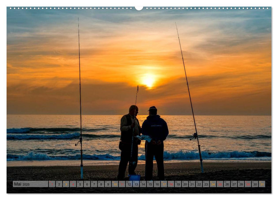 Ruhig werden - Angeln (CALVENDO Premium Wandkalender 2025)