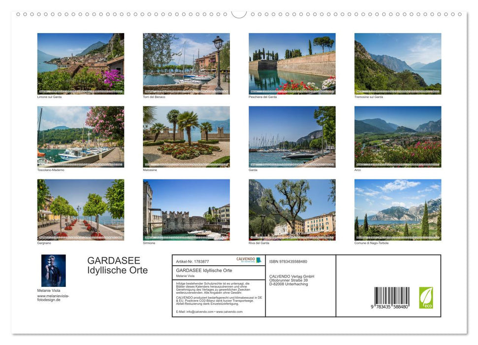 GARDASEE Idyllische Orte (CALVENDO Premium Wandkalender 2025)