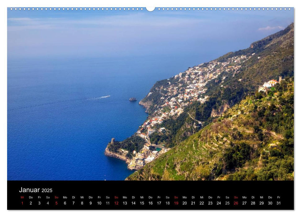 Amalfiküste und Capri (CALVENDO Premium Wandkalender 2025)