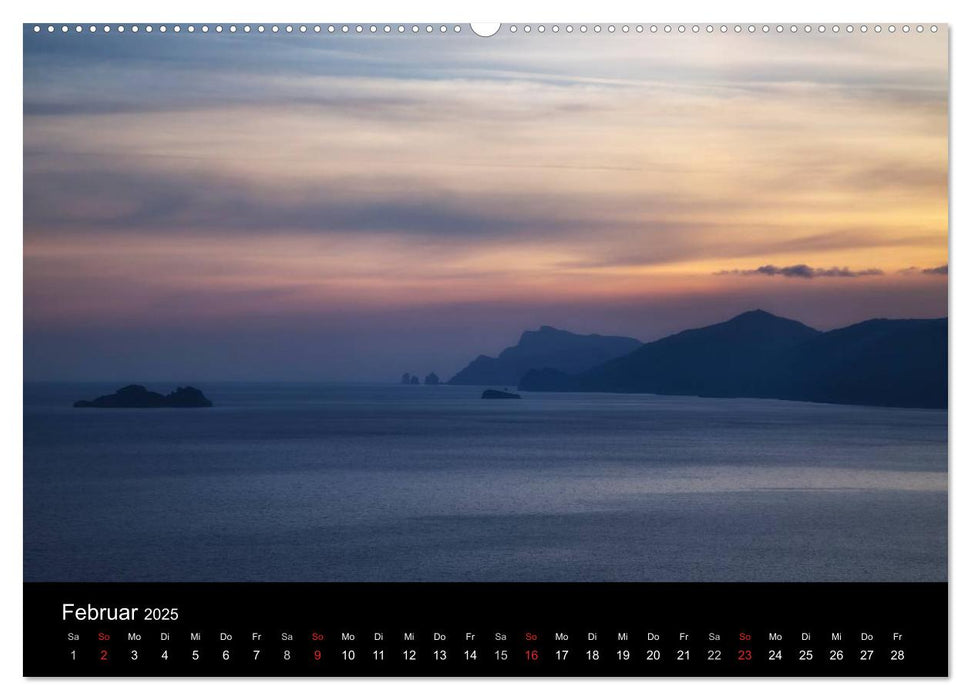 Amalfiküste und Capri (CALVENDO Premium Wandkalender 2025)