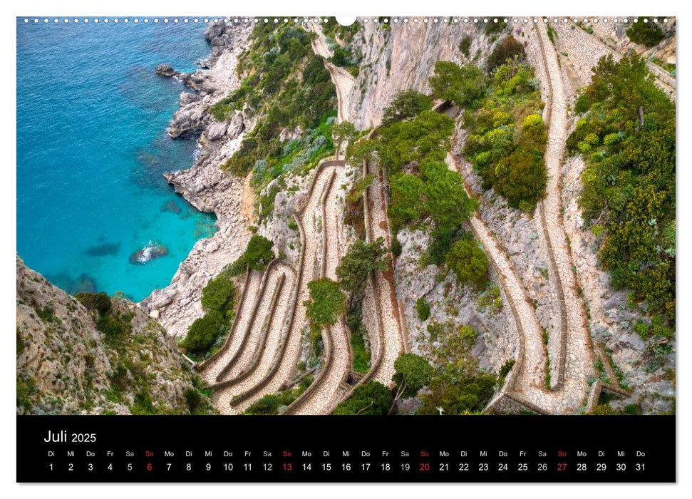 Amalfiküste und Capri (CALVENDO Premium Wandkalender 2025)