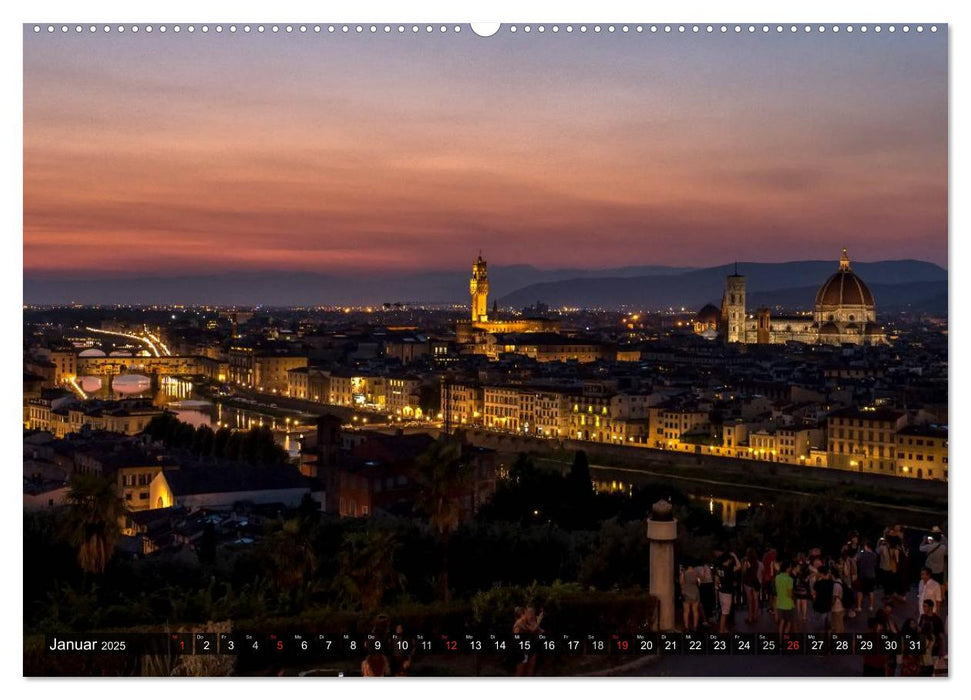 Abends in der Toskana (CALVENDO Wandkalender 2025)