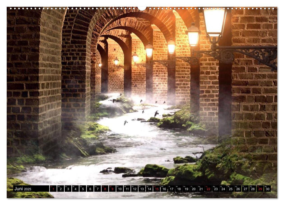 Traum und Fantasy. Reise durch surreale Wunderwelten (CALVENDO Premium Wandkalender 2025)