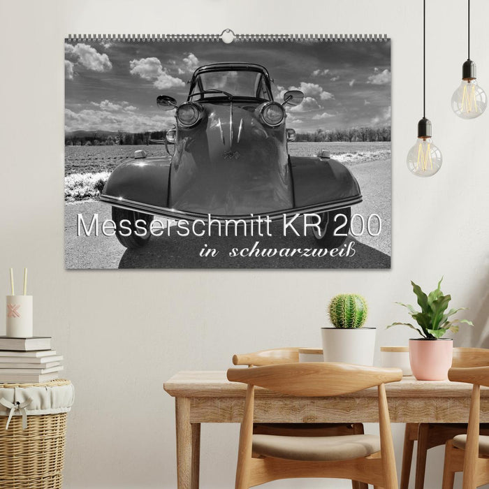 Messerschmitt KR 200 in schwarzweiß (CALVENDO Wandkalender 2025)