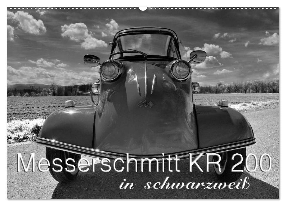 Messerschmitt KR 200 in schwarzweiß (CALVENDO Wandkalender 2025)