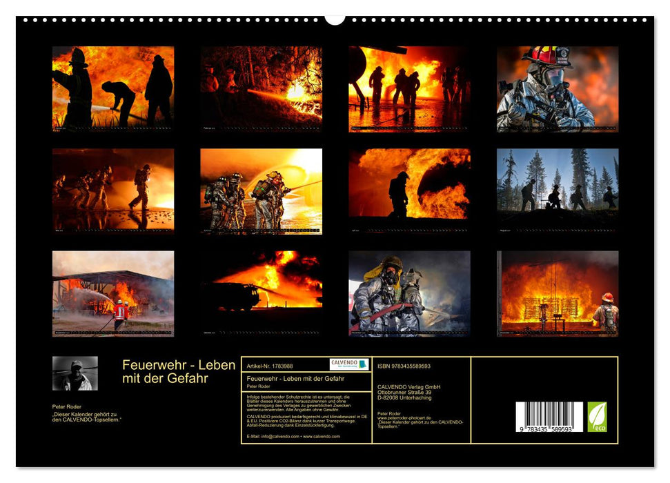 Feuerwehr - Leben mit der Gefahr (CALVENDO Premium Wandkalender 2025)