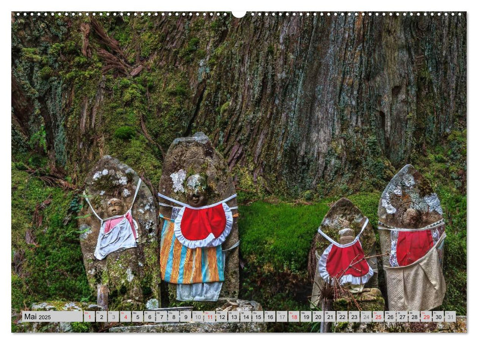 Okunoin, Friedhof und Pilgerstätte auf dem Koyasan (CALVENDO Wandkalender 2025)