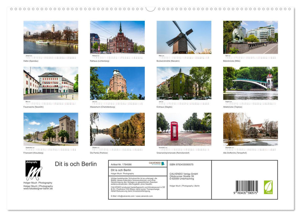 Dit is och Berlin (CALVENDO Premium Wandkalender 2025)