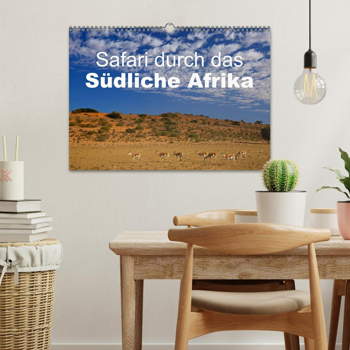 Safari durch das Südliche Afrika (CALVENDO Wandkalender 2025)