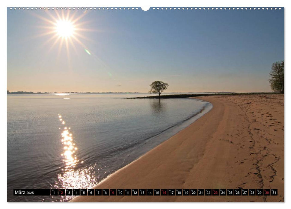 Die Elbe - Deutschlands beliebtester Radwanderweg (CALVENDO Premium Wandkalender 2025)