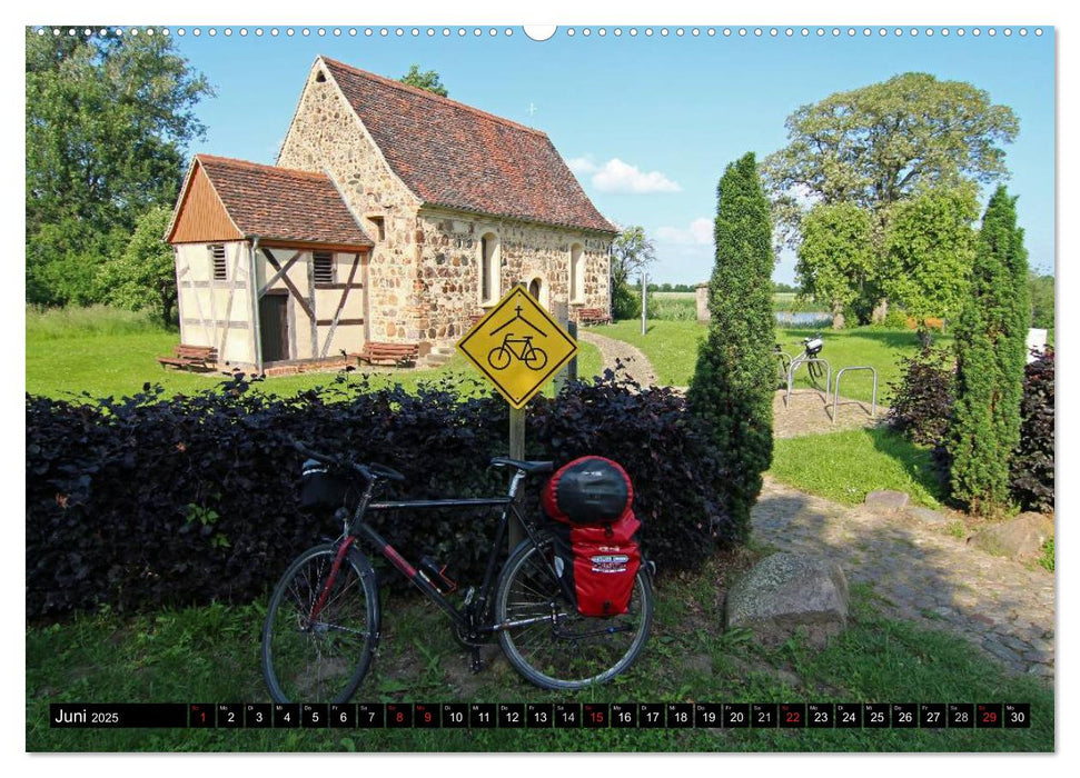 Die Elbe - Deutschlands beliebtester Radwanderweg (CALVENDO Premium Wandkalender 2025)