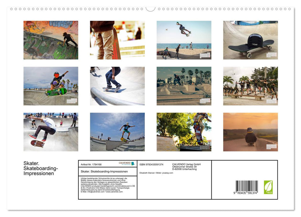 Skater. Skateboarding-Impressionen (CALVENDO Premium Wandkalender 2025)