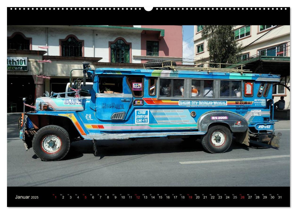 Jeepneys (CALVENDO Premium Wandkalender 2025)