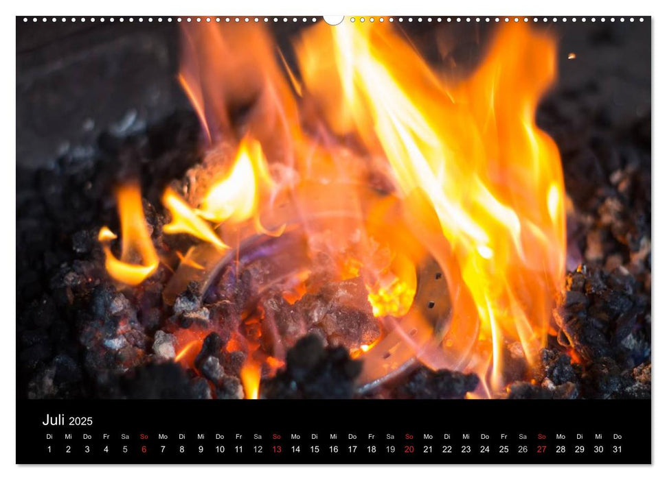 Hufschmiede - Impressionen eines alten Handwerks (CALVENDO Premium Wandkalender 2025)