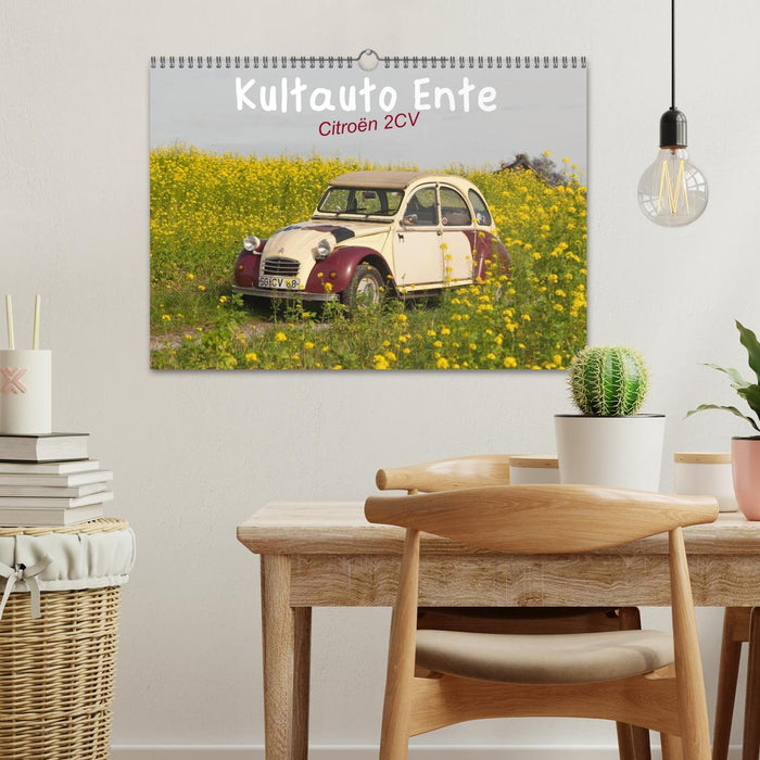 Kultauto Ente Citroën 2CV (CALVENDO Wandkalender 2025)