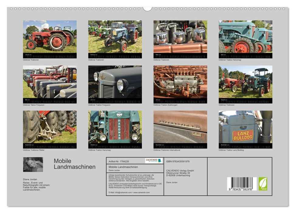 Mobile Landmaschinen (CALVENDO Premium Wandkalender 2025)