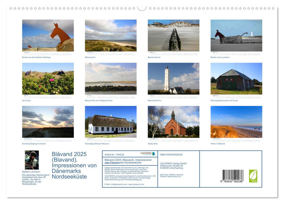 Blåvand 2025 (Blavand). Impressionen von Dänemarks Nordseeküste (CALVENDO Premium Wandkalender 2025)