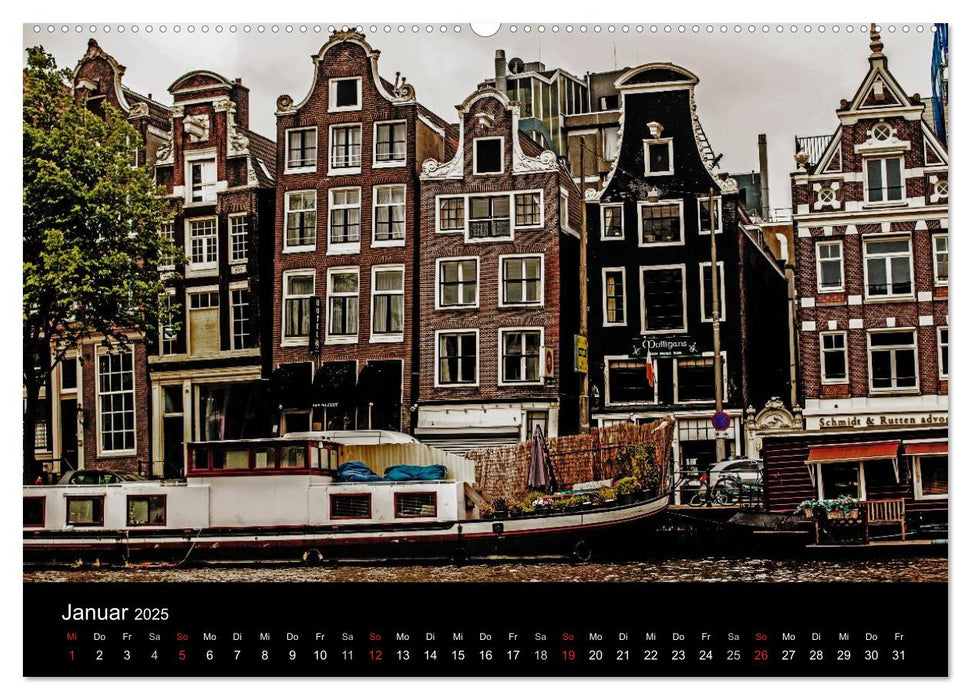 psychadelic Amsterdam - Stadtansichten zwischen Tag und Traum (CALVENDO Premium Wandkalender 2025)