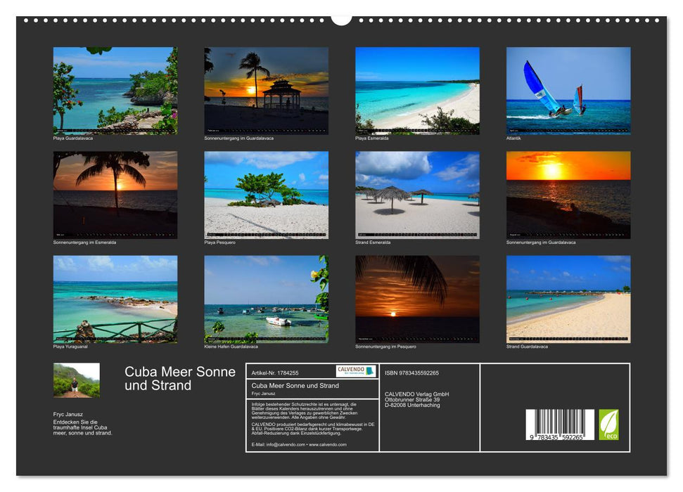 Cuba Meer Sonne und Strand (CALVENDO Premium Wandkalender 2025)