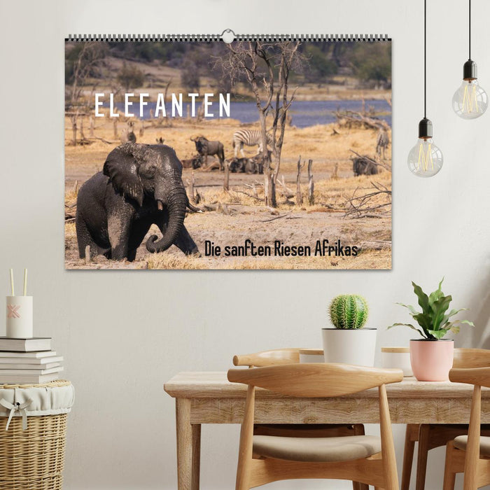 Elefanten - Die sanften Riesen Afrikas (CALVENDO Wandkalender 2025)