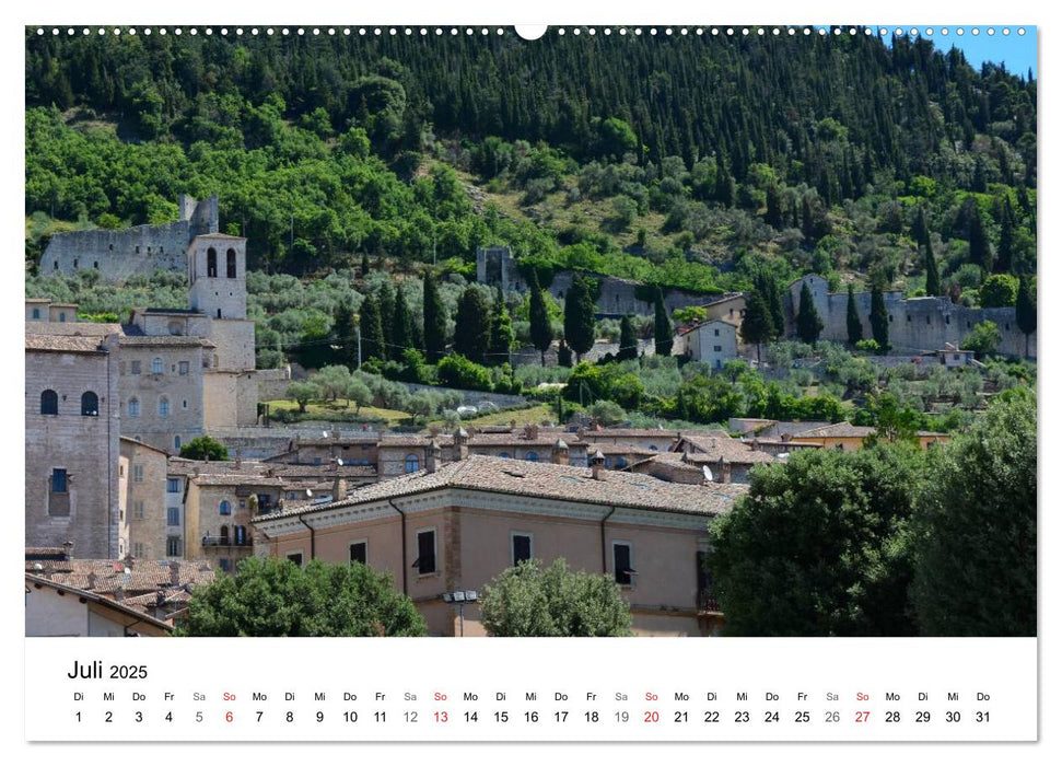 Gubbio - die mittelalterliche Stadt in Umbrien (CALVENDO Premium Wandkalender 2025)