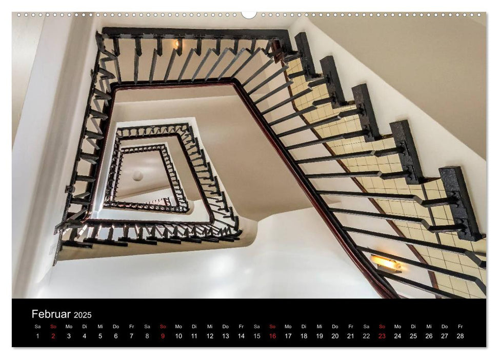 Faszination Treppen (CALVENDO Premium Wandkalender 2025)