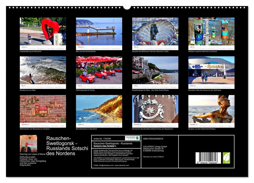 Rauschen-Swetlogorsk - Russlands Sotschi des Nordens (CALVENDO Premium Wandkalender 2025)