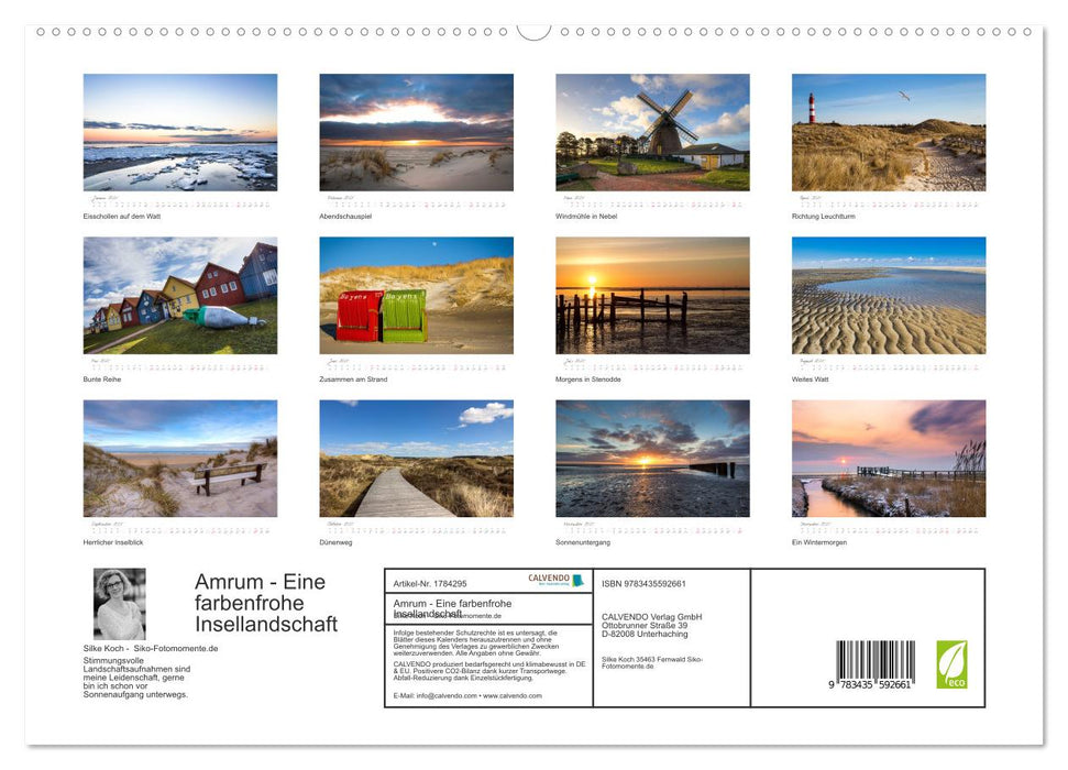 Amrum - Eine farbenfrohe Insellandschaft (CALVENDO Premium Wandkalender 2025)