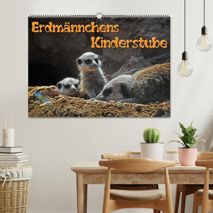 Erdmännchens Kinderstube (CALVENDO Wandkalender 2025)