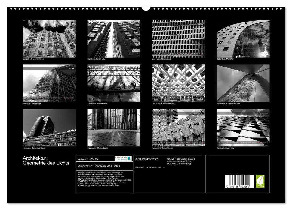 Architektur: Geometrie des Lichts (CALVENDO Premium Wandkalender 2025)