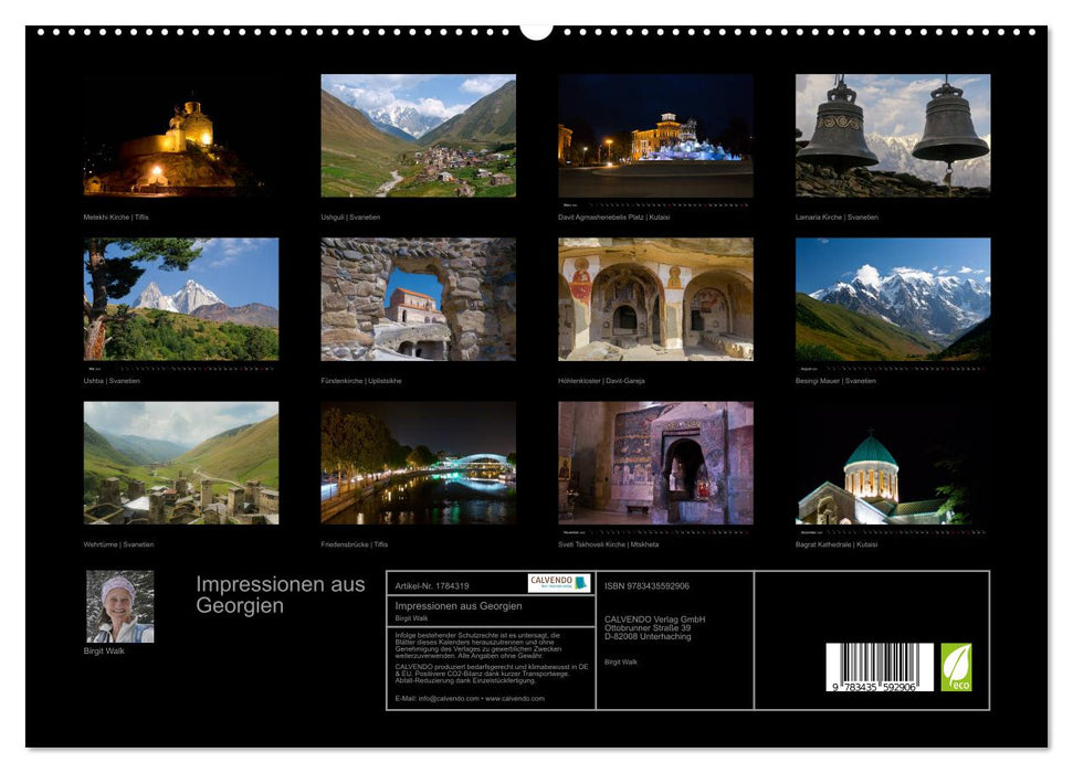 Impressionen aus Georgien (CALVENDO Premium Wandkalender 2025)