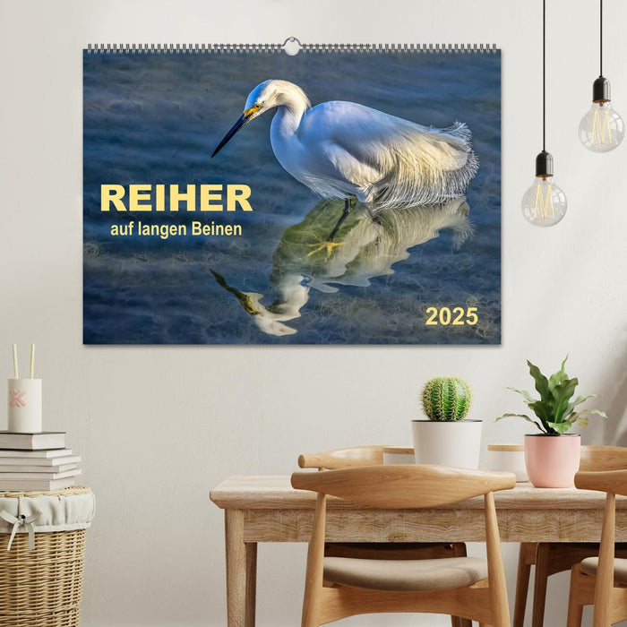 Reiher - auf langen Beinen (CALVENDO Wandkalender 2025)