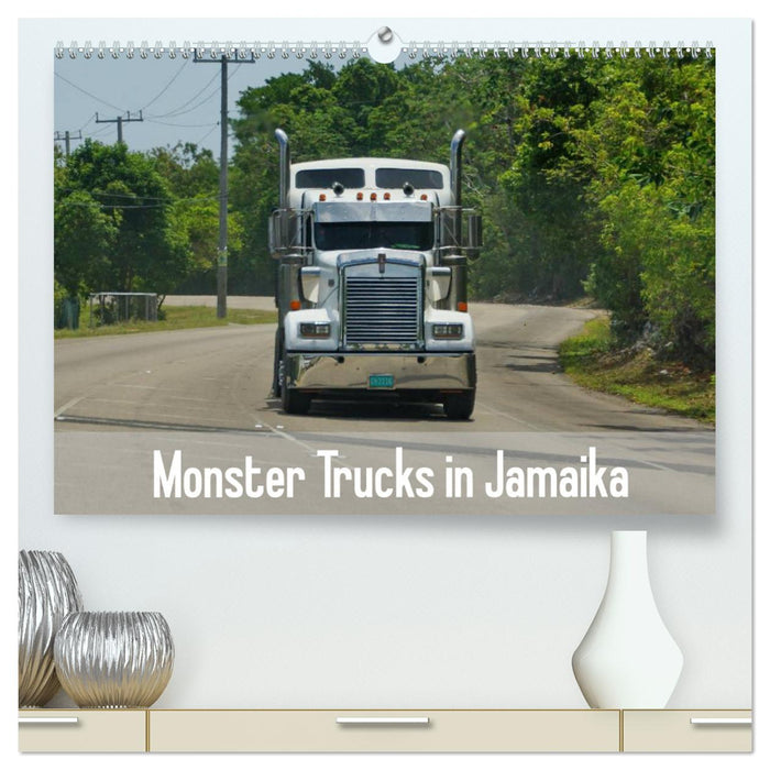 Monster Trucks in Jamaika (CALVENDO Premium Wandkalender 2025)