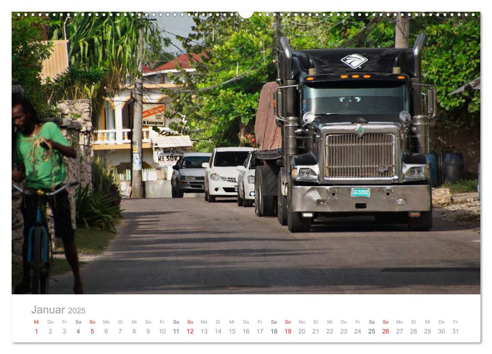 Monster Trucks in Jamaika (CALVENDO Premium Wandkalender 2025)