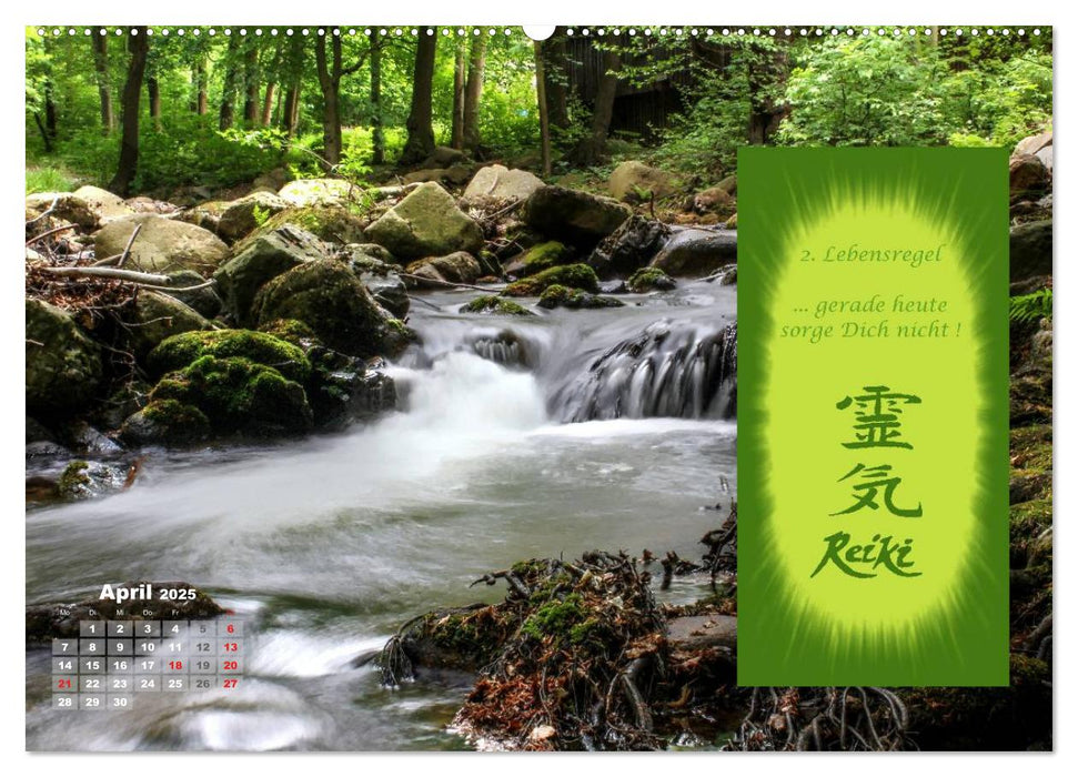 REIKI - Chakrameditation (CALVENDO Premium Wandkalender 2025)