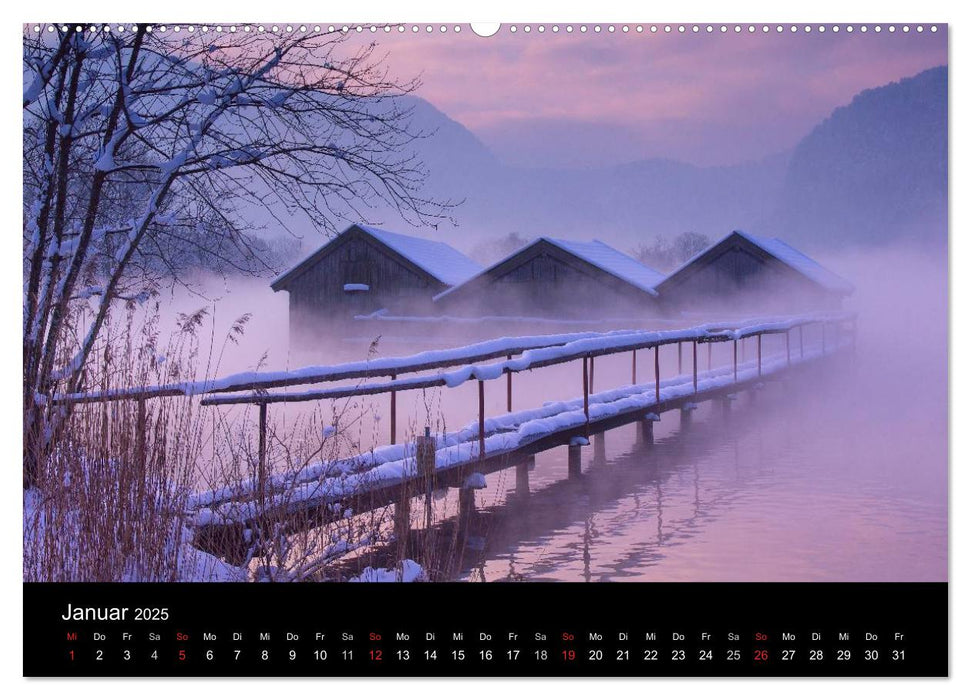 Bayerische Voralpenseen im Jahreslauf (CALVENDO Wandkalender 2025)