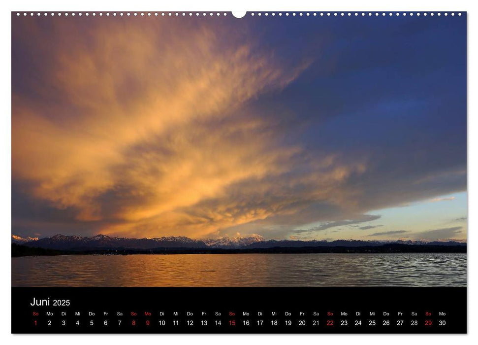 Bayerische Voralpenseen im Jahreslauf (CALVENDO Wandkalender 2025)