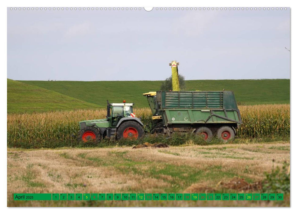 Landwirtschaft - Maschinen im Einsatz (CALVENDO Premium Wandkalender 2025)